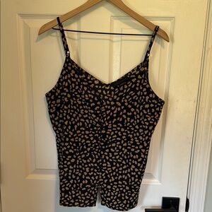 Stylish Black and Tan Women's Top